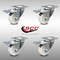 Service Caster 3 Inch SS Nylon Wheel Swivel Top Plate Caster Set with Total Lock Brake SCC SCC-SSTTL20S314-NYS-4 - alternate 5